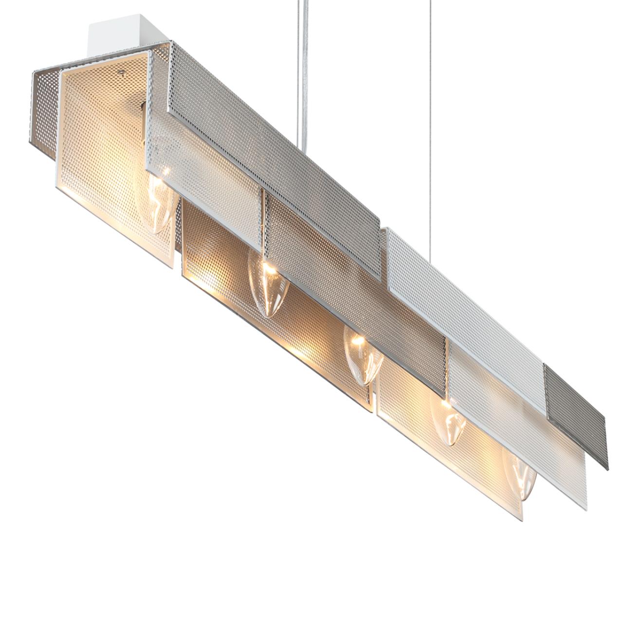 Светильник подвесной 11*86*167 см, 5*E14 Lumion DANA 8006/5A белый, никель
