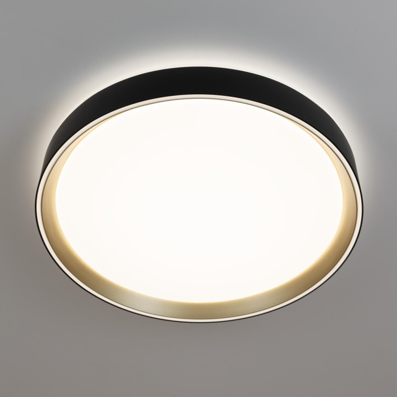 Светильник 40 см, 48W, 3000-5000K с пультом Citilux CL751351G BOSS Черный+Золото LED