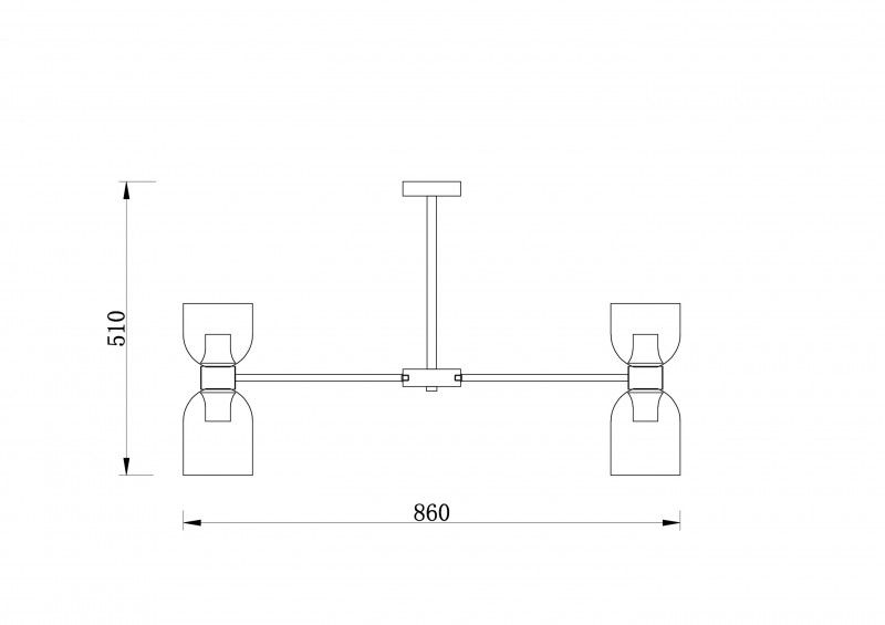 Светильник 86 см, Freya Savia FR5203PL-16CH1, хром