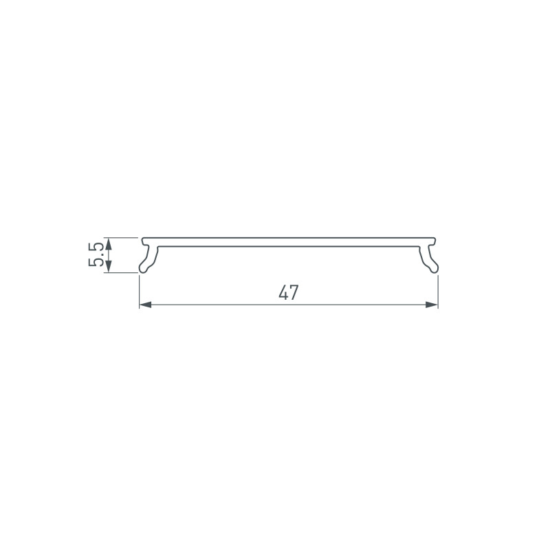 Экран Arlight 045657 200*4,6*0,5 см. Цена указана за 2 метра. Продается кратно 2 метрам.