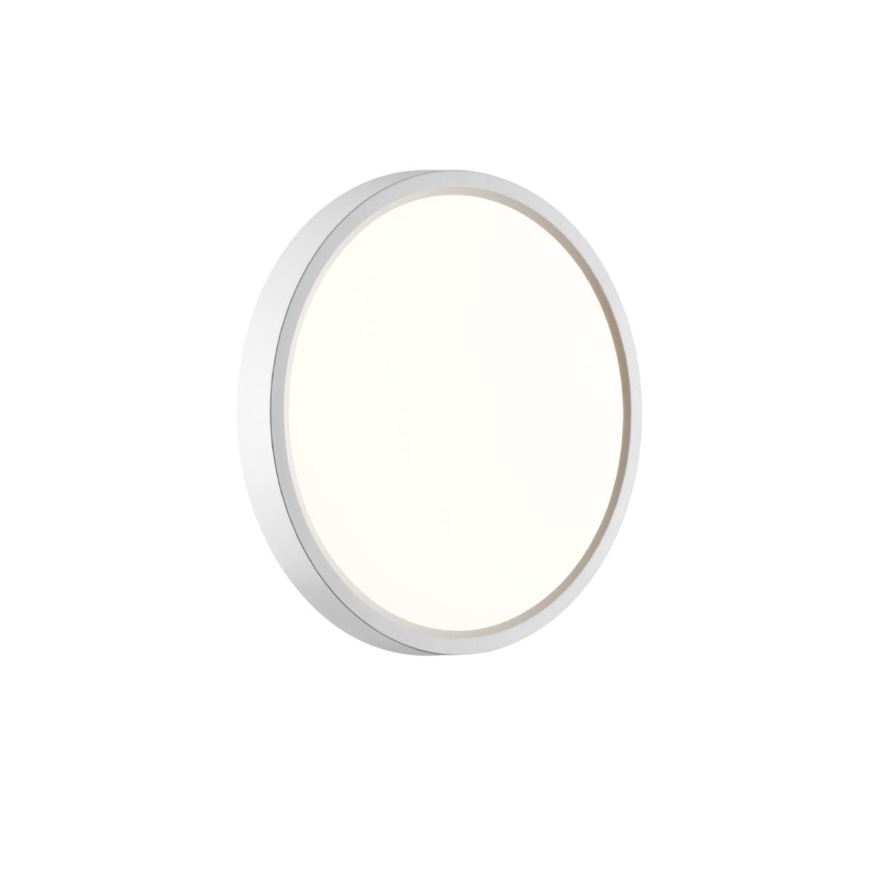 Cветильник 23*2,5 см, LED 18W, 3000/4000 К, IP40, белый, пластик Sonex Alfa White, 7659/18L
