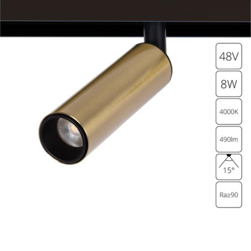 Трековая система 12,7*2,3*3*18 см, 1 LED*8W, 4000 К, Arte Lamp Linea A4660PL-1AB,