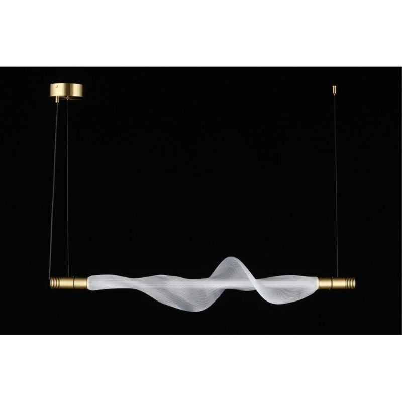 Подвесной светильник 100*20*60-200 см, 1*LED, 12W, 3000K, Aployt Adilin APL.647.03.12, латунный