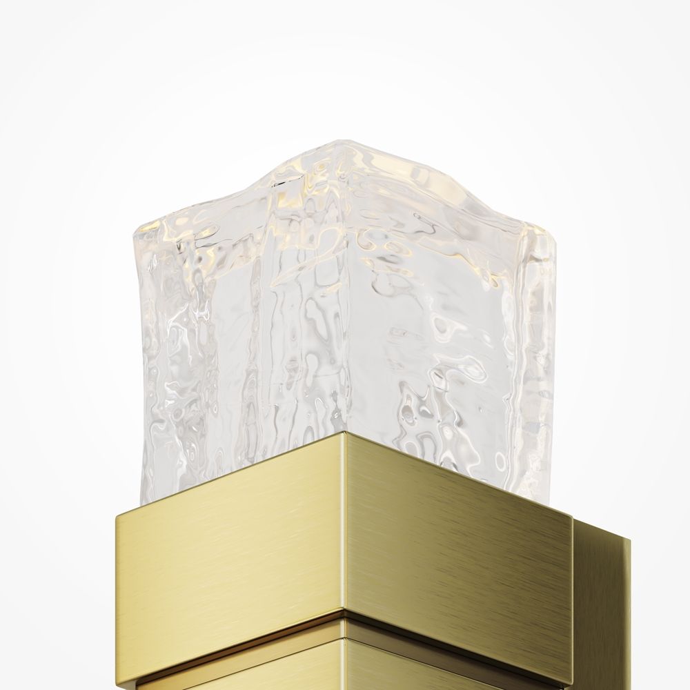 Настенный светильник 23 см, 12W, 3000K, Maytoni MOD505WL-L12BS3K, латунь