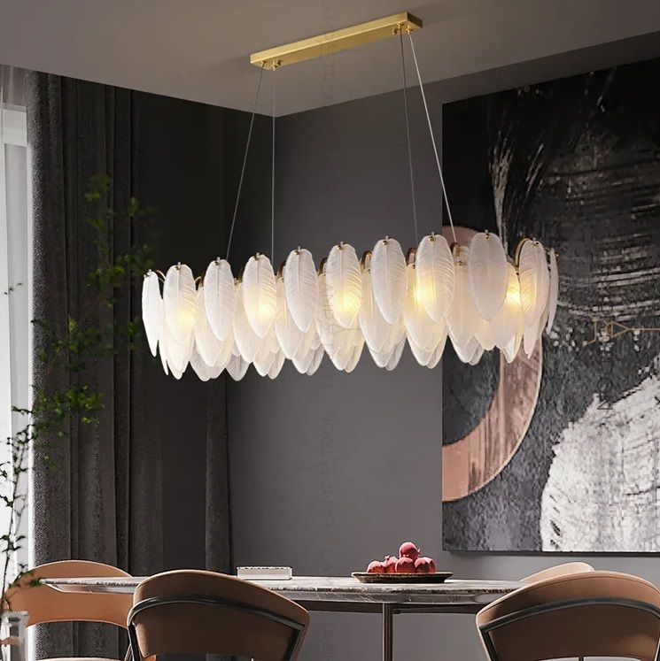 Светильник подвесной ElegantLight DZN-8254 GOLD / ЗОЛОТО D1000*380/H240/10/E14/40W BALLET 23-12 (1)