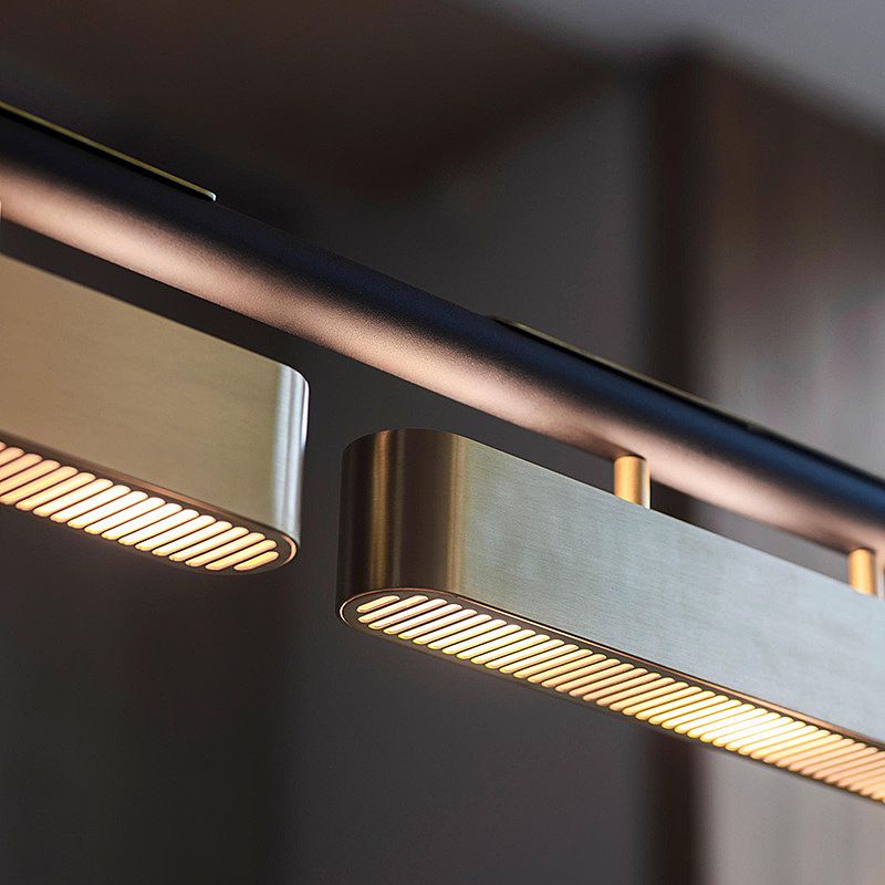 Светильник подвесной 180*14-180 см, 4*LED*10W, 3000-6000K, Lightera Huron LE118L-4G SMART, Черный
