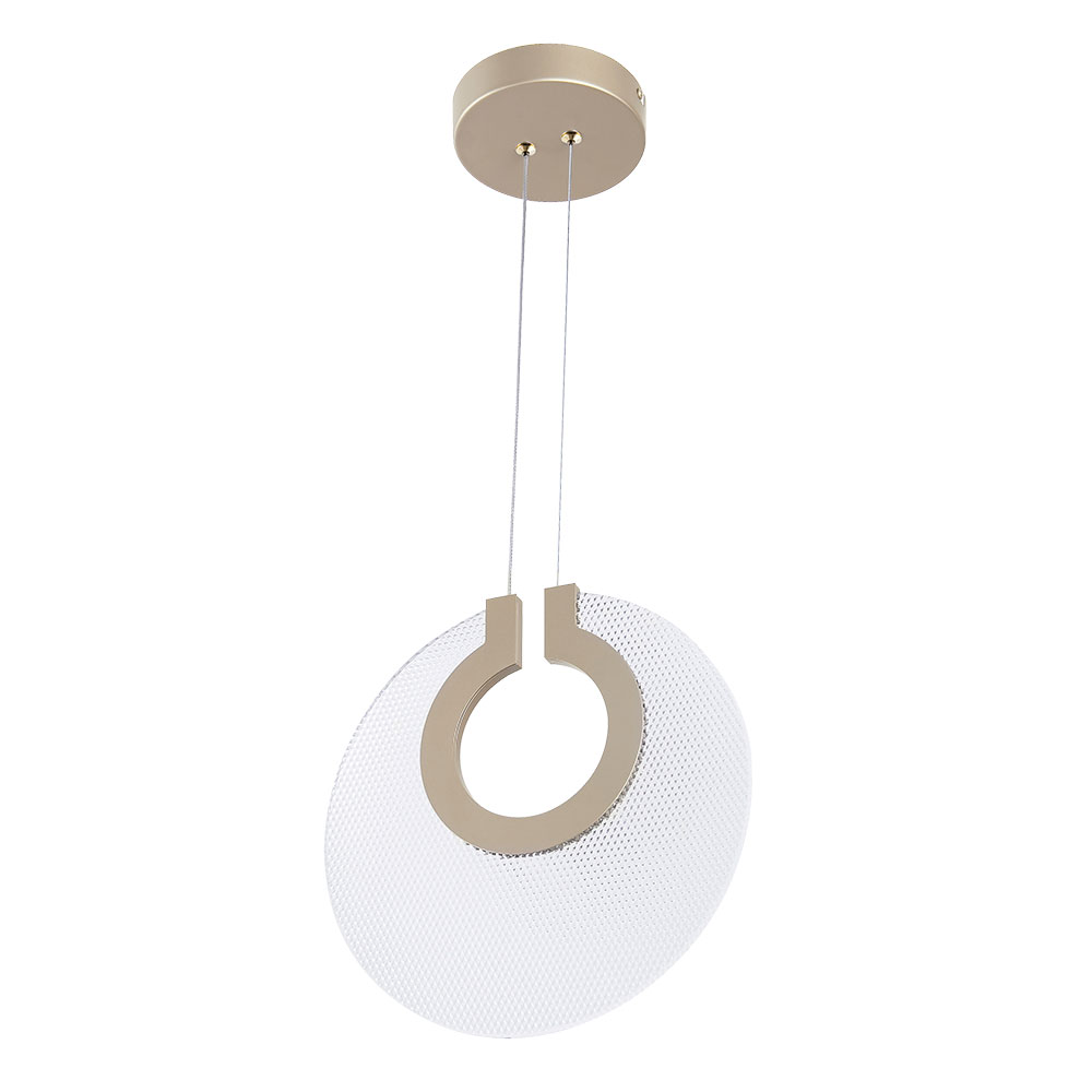 Подвесной светильник 31*30 см, 1*LED, 12W, 3000K Divinare Bilancia 5194/01 SP-12, Золото