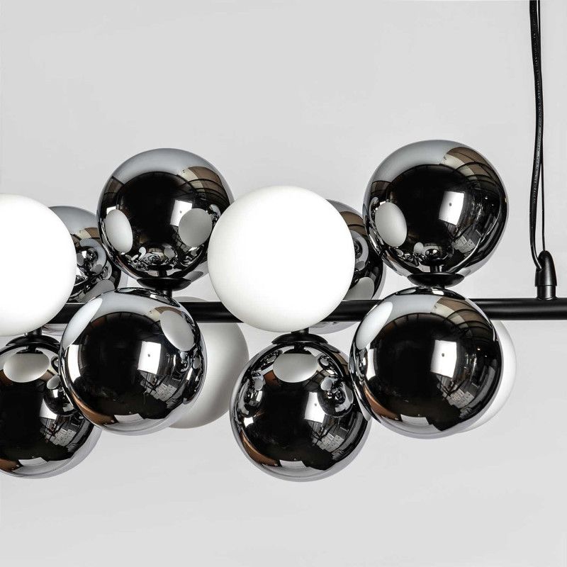 Подвесной светильник 155x23xсм, G9, 12xG9Вт, , Modelux MS.8055.12 BK Черный