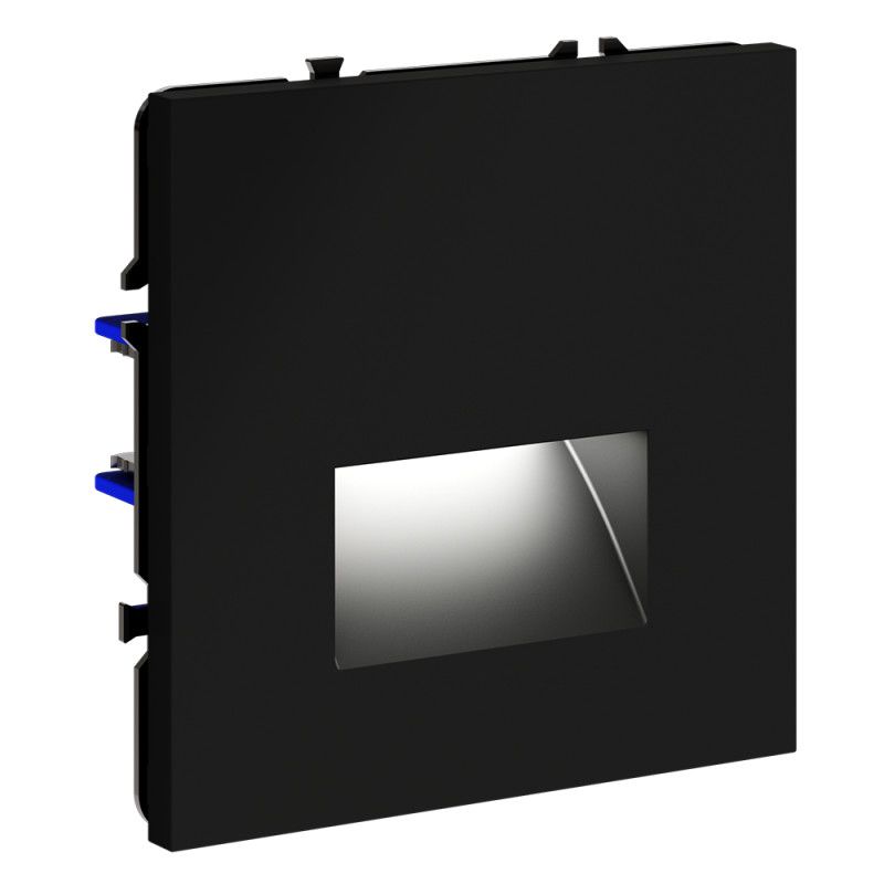 Подсветка светодиодная встраиваемая Voltum S70, черный матовый пластик Soft touch VLS070608