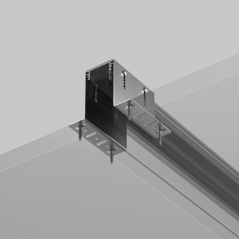 Крепеж 8*8,8*6,7 см, Maytoni Technical Accessories for tracks Gravity TRA010HCB серый