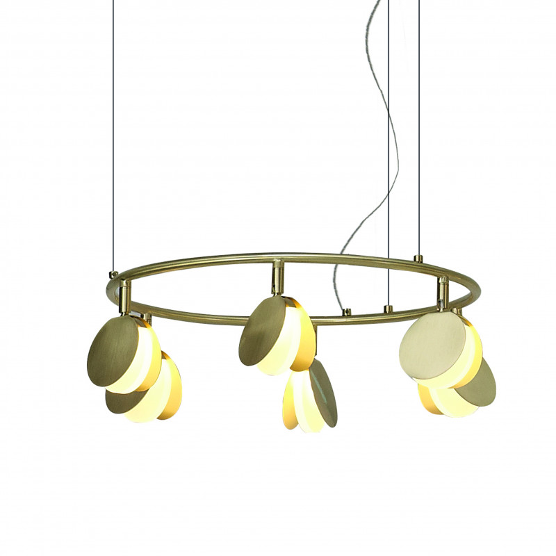Подвесной светильник *46*200 см, LED *  30W, 3000К Mantra Shell 7262, золотой