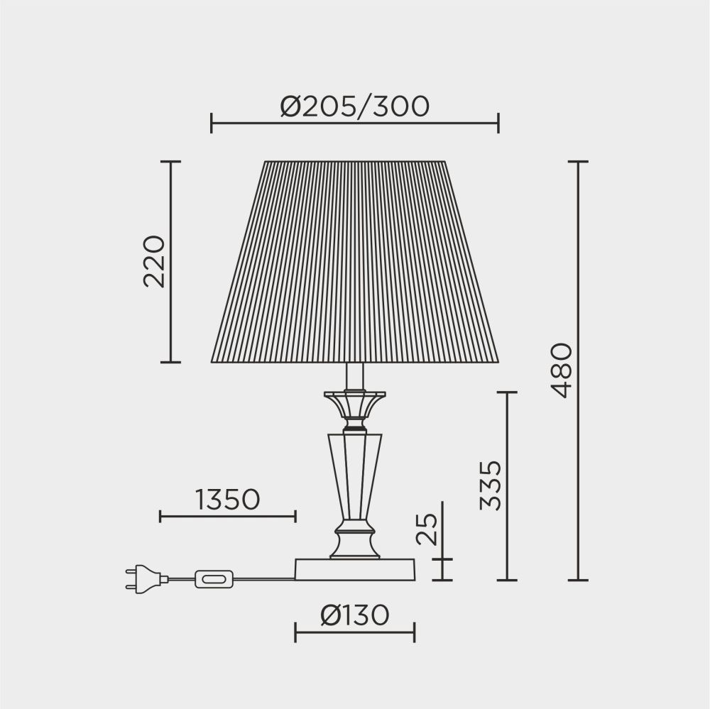 Настольный светильник MODELUX ML.5507.01TL CR