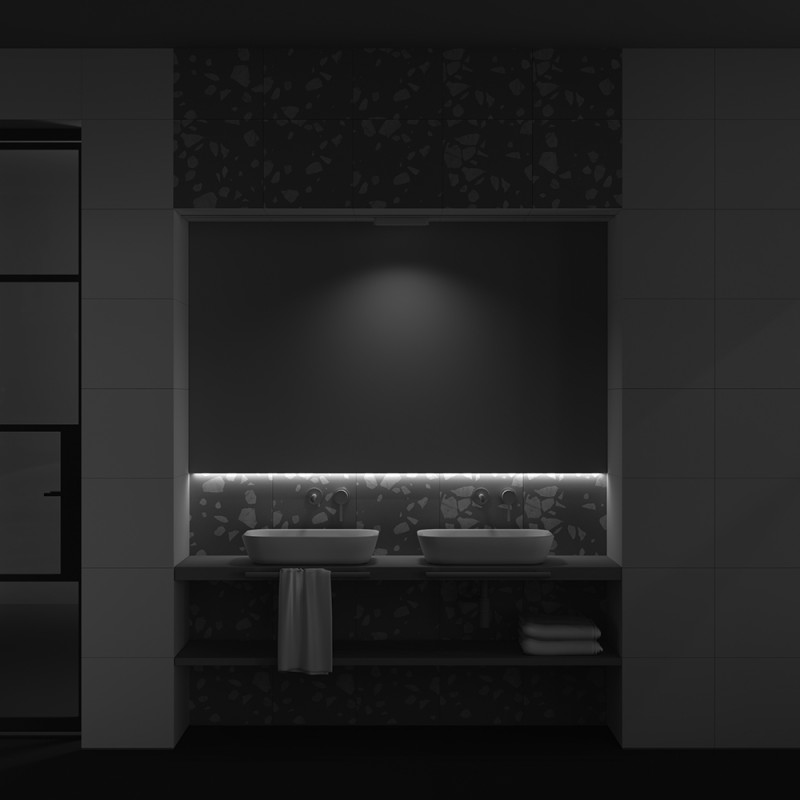Трековый светильник 2,6*22,2*2,9 см, LED 12W, 3000К, Белый Maytoni Basis Grid TR084-1-12W3K-W