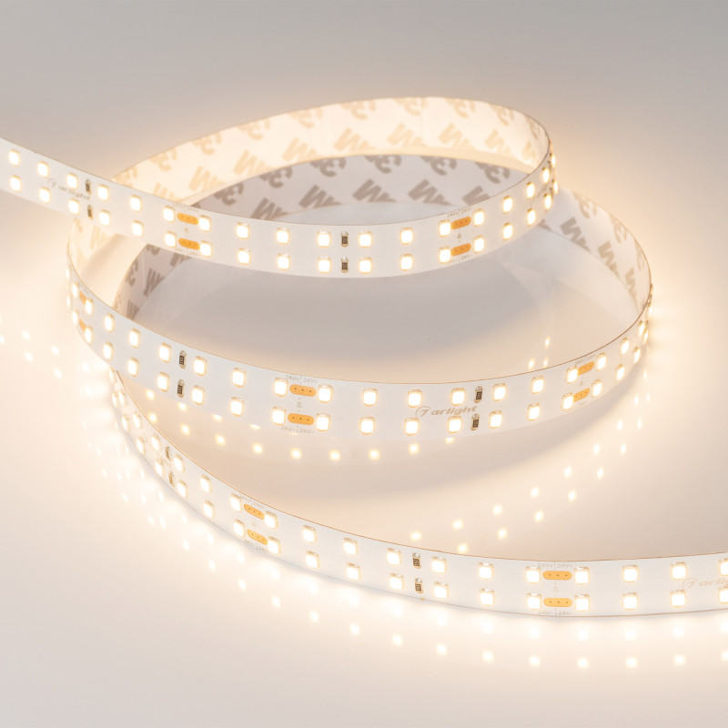 Лента RT 2-5000 24V Warm2700 2x2 (2835, 980 LED, LUX) (Arlight, 20 Вт/м, IP20) 019091(B). Цена указана за 5 метров. Продается кратно 5 метрам.