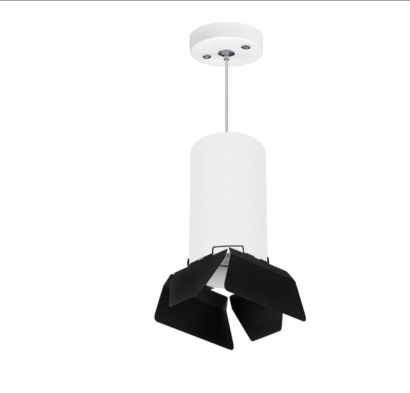 Светильник подвесной Lightstar Rullo RP6486487, белый-черный