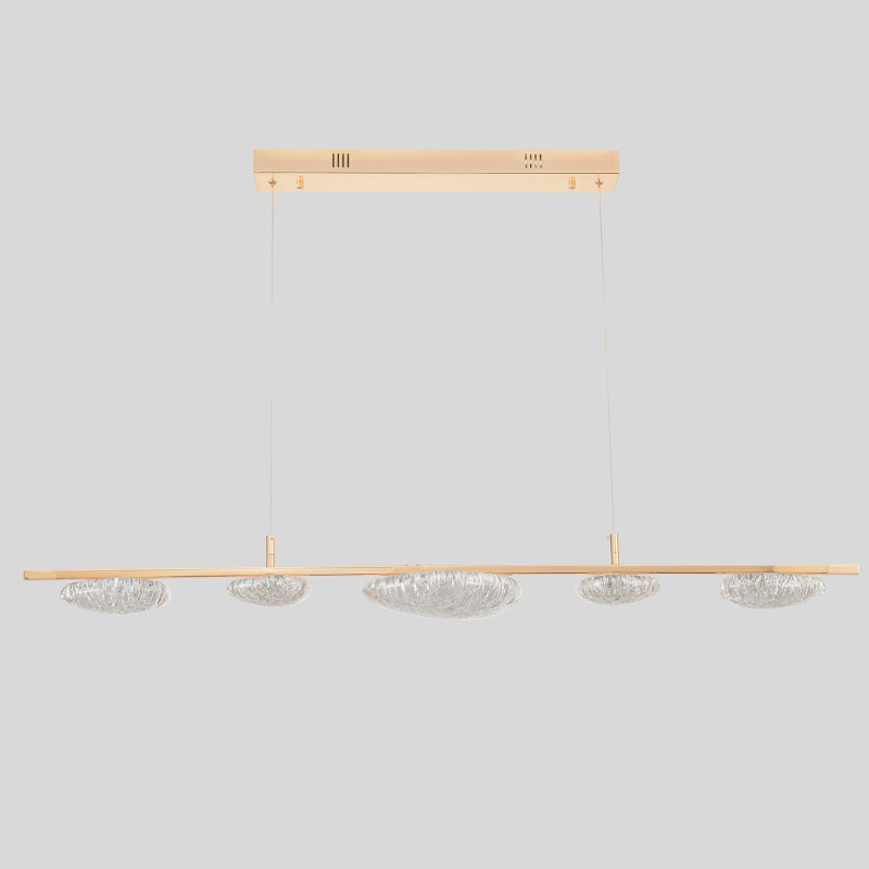 Светильник 130 см, 47W, 3000-6000K, Crystal Lux FELICIDAD SP47W LED, золото