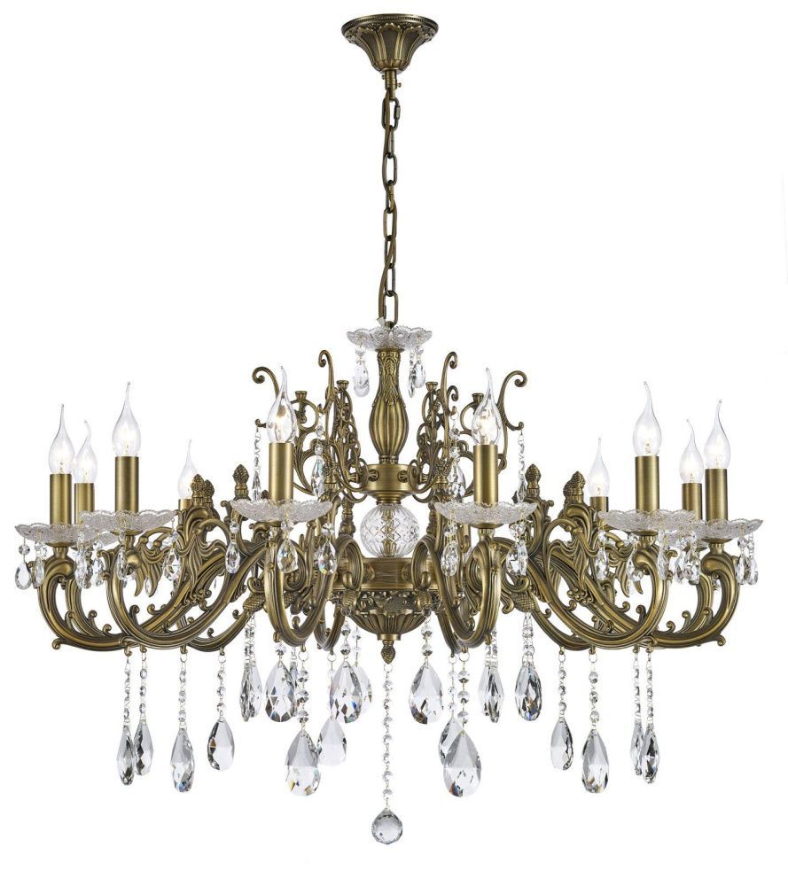 Люстра *99*68 см, 12*E14*40W, Dio D`arte Colzano Bronze Colzano E 1.1.12.600 A, Бронза