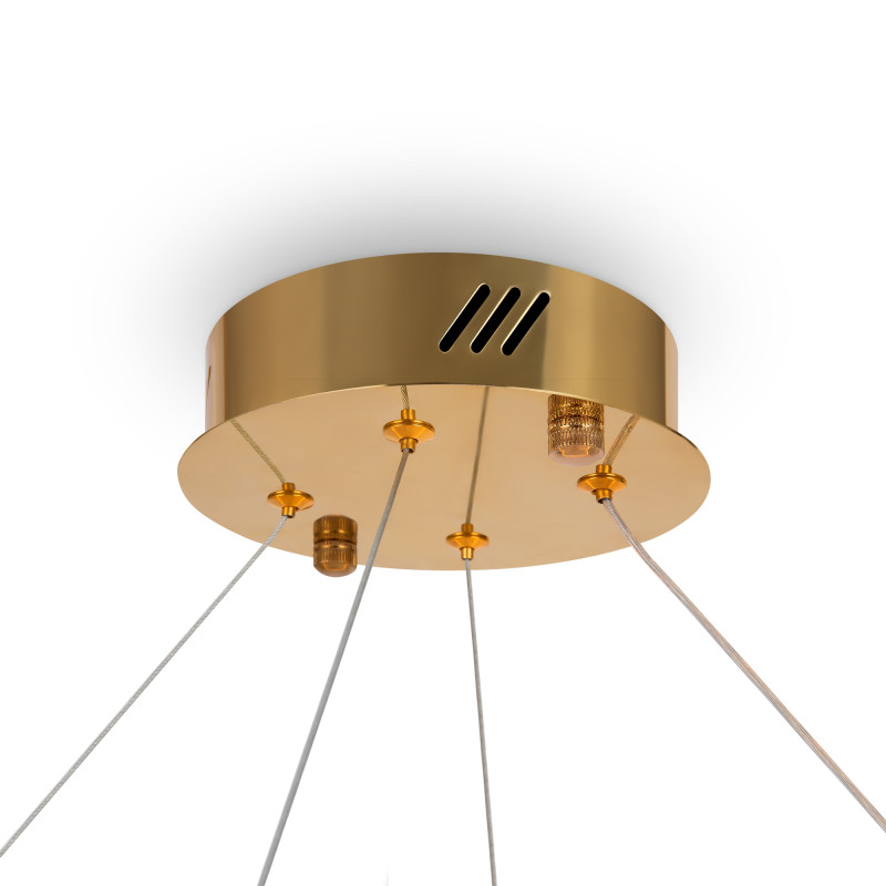 Светильник 80 см, 30W, 3000-5000K, Freya Tier FR5257PL-L32G, латунь