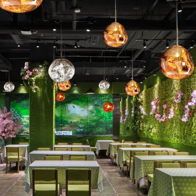 Подвесной светильник Tom Dixon Melt Pendant Silver D38 40*40*40 см, 1*E14*40W, ImperiumLoft 40.2599, Серебристый