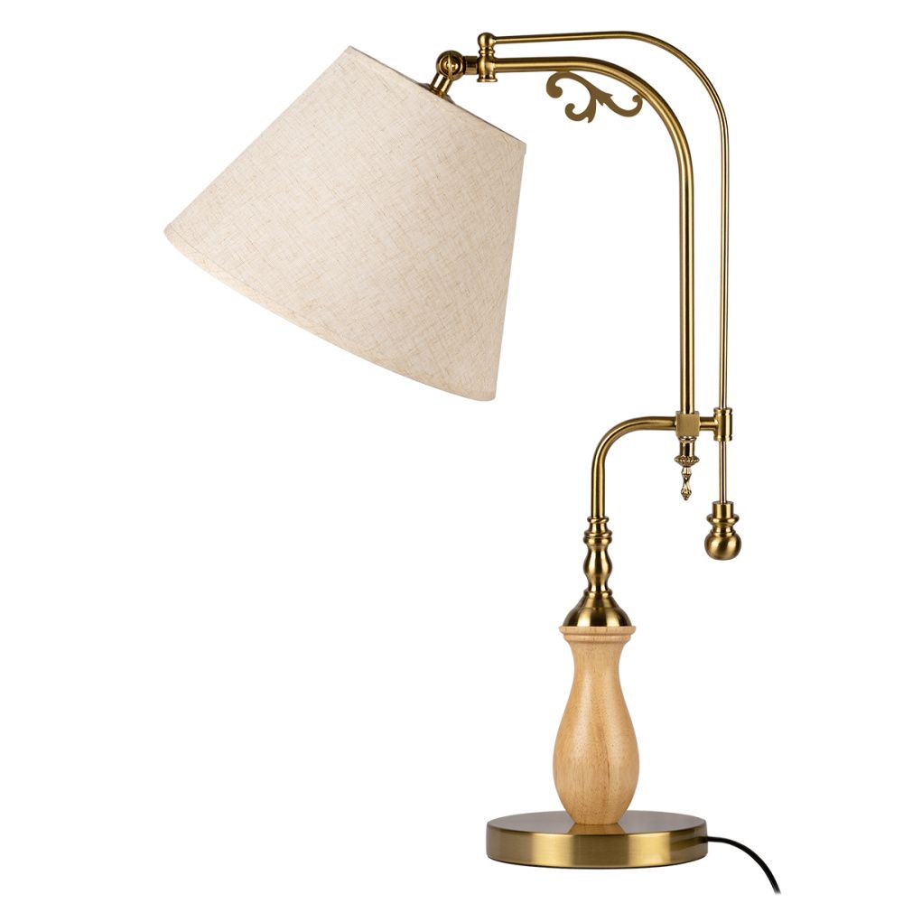 Настольная лампа 64 см, Loft IT Elaine 10569T Light wood, светло-коричневый
