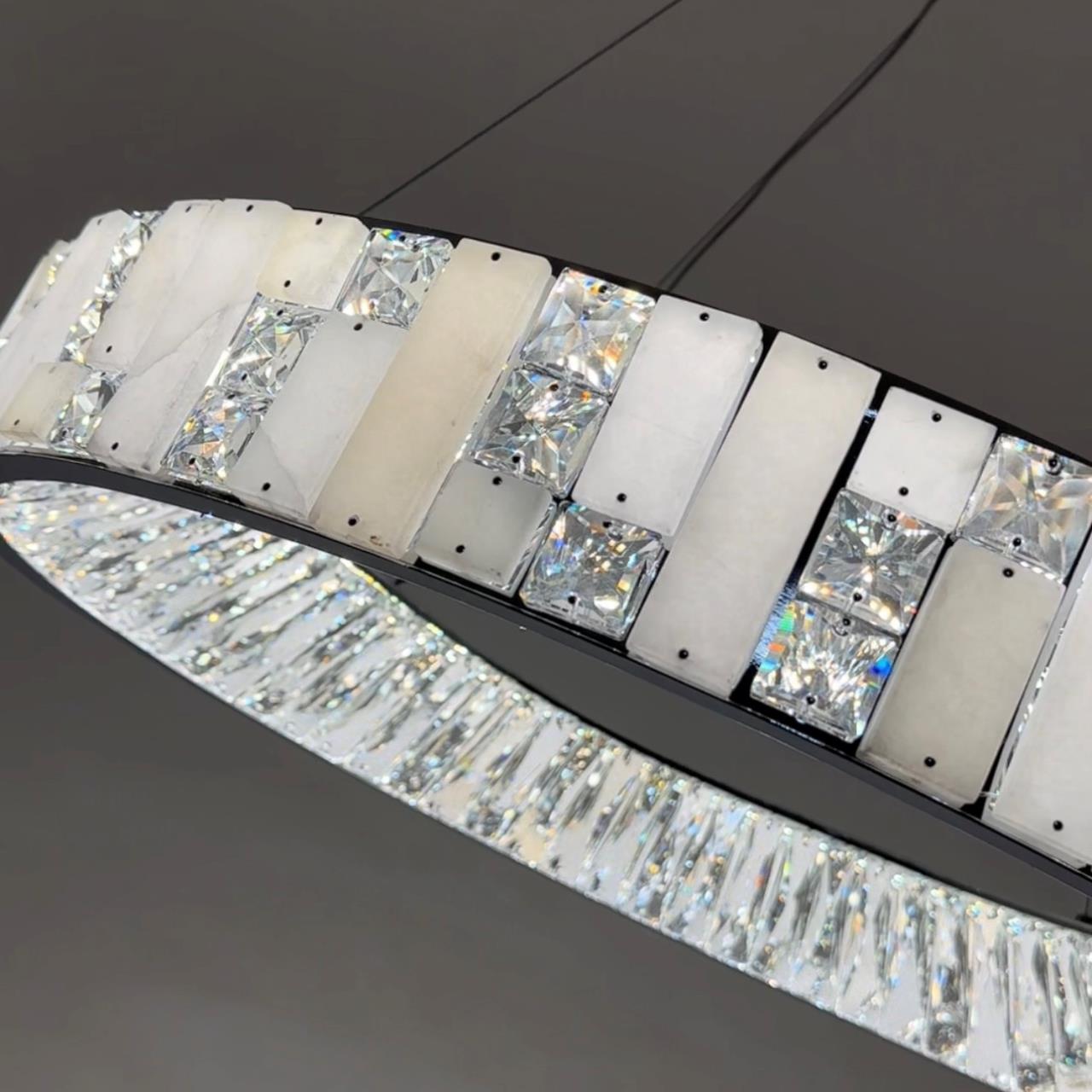 Подвесная люстра 80x80x40см, LED, 93Вт, 3000 / 5500K, Modelux ML.6988.800P CR Хром