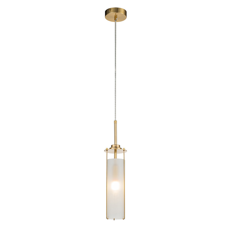 Подвесной светильник *10*196,5 см, 1*E14*40W, Indigo Modern V000415, бронзовый, 11038/1P Brass