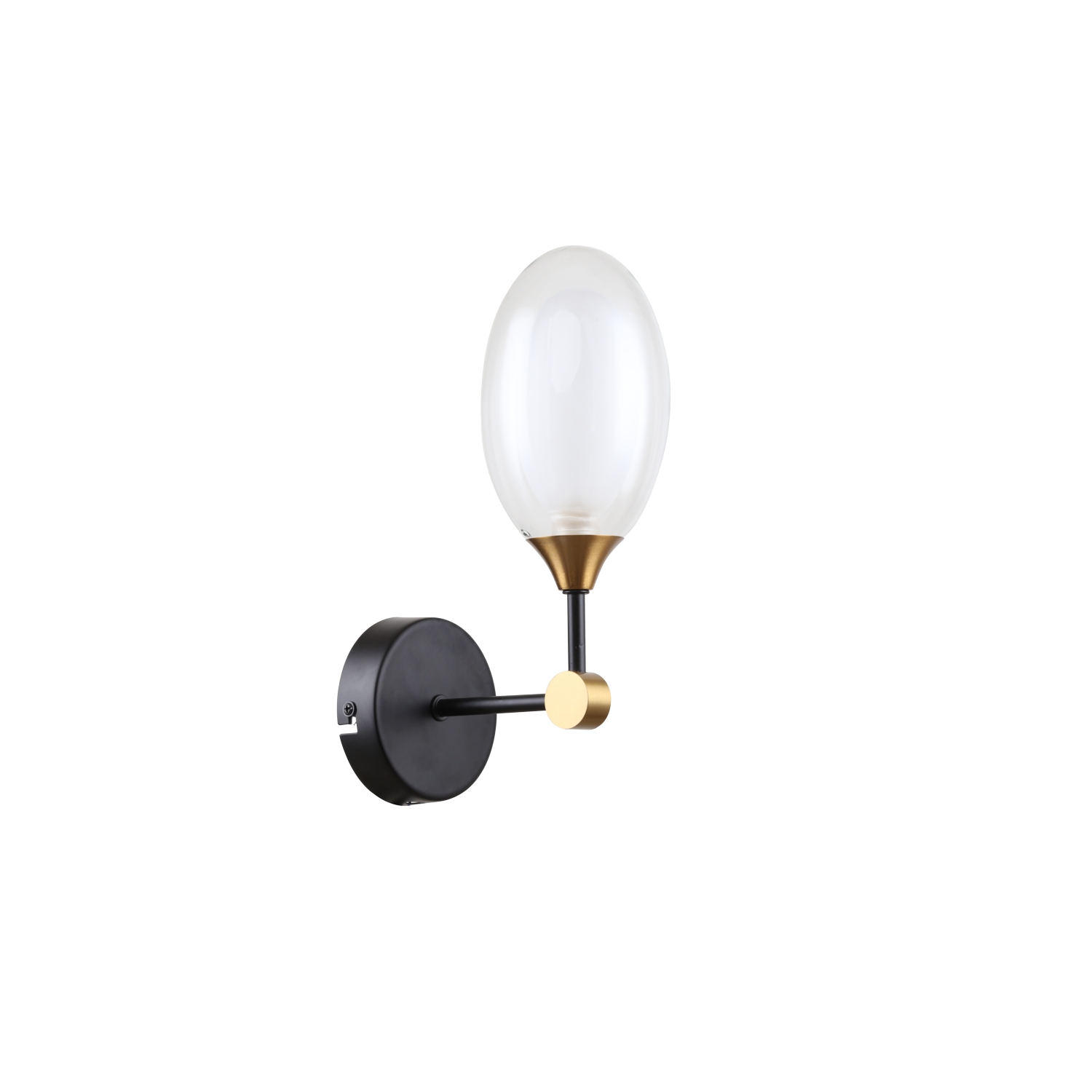 Бра F-Promo Ovo 4083-1W, D170*W100*H290, черный, латунь