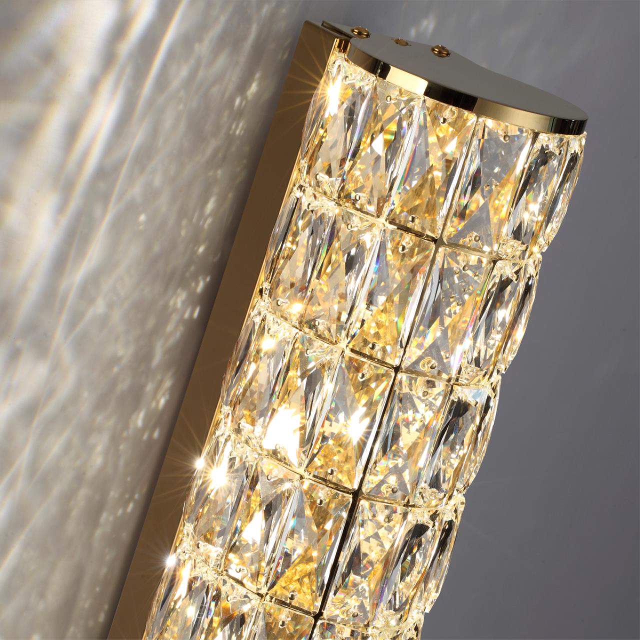 Бра 11,5*11*42 см, 1 LED*8W, 4000 К, Odeon Light Panta, золотой 4926/8WL