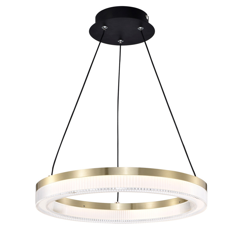 Подвесной светильник 40*150 см, LED, 21W, 4000К, Favourite Cirkler 4400-4P черный