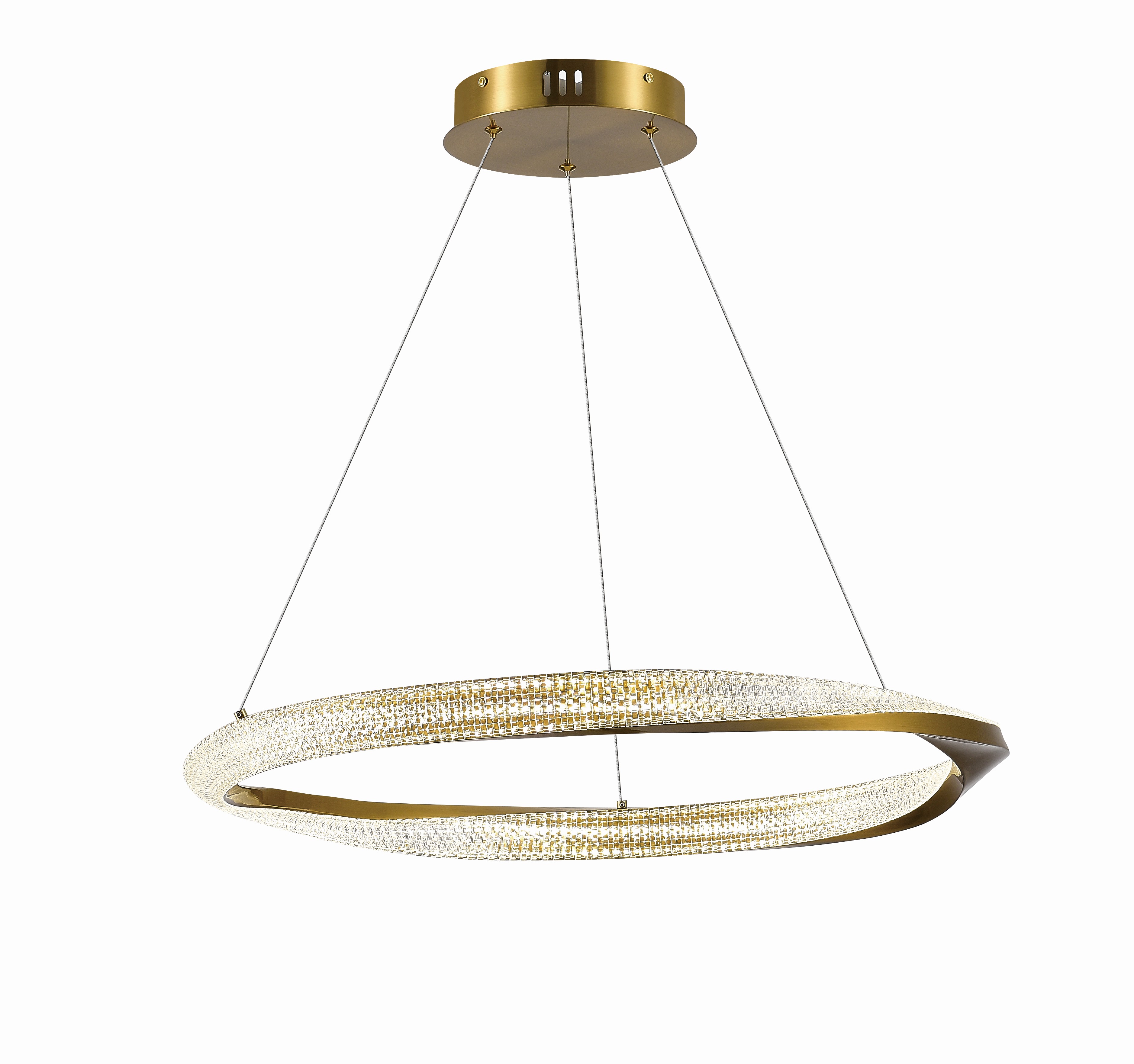Люстра  600*1200, LED, 52W 4000K NewRgy LED 2176B-DW-60 BRASS, Бронза