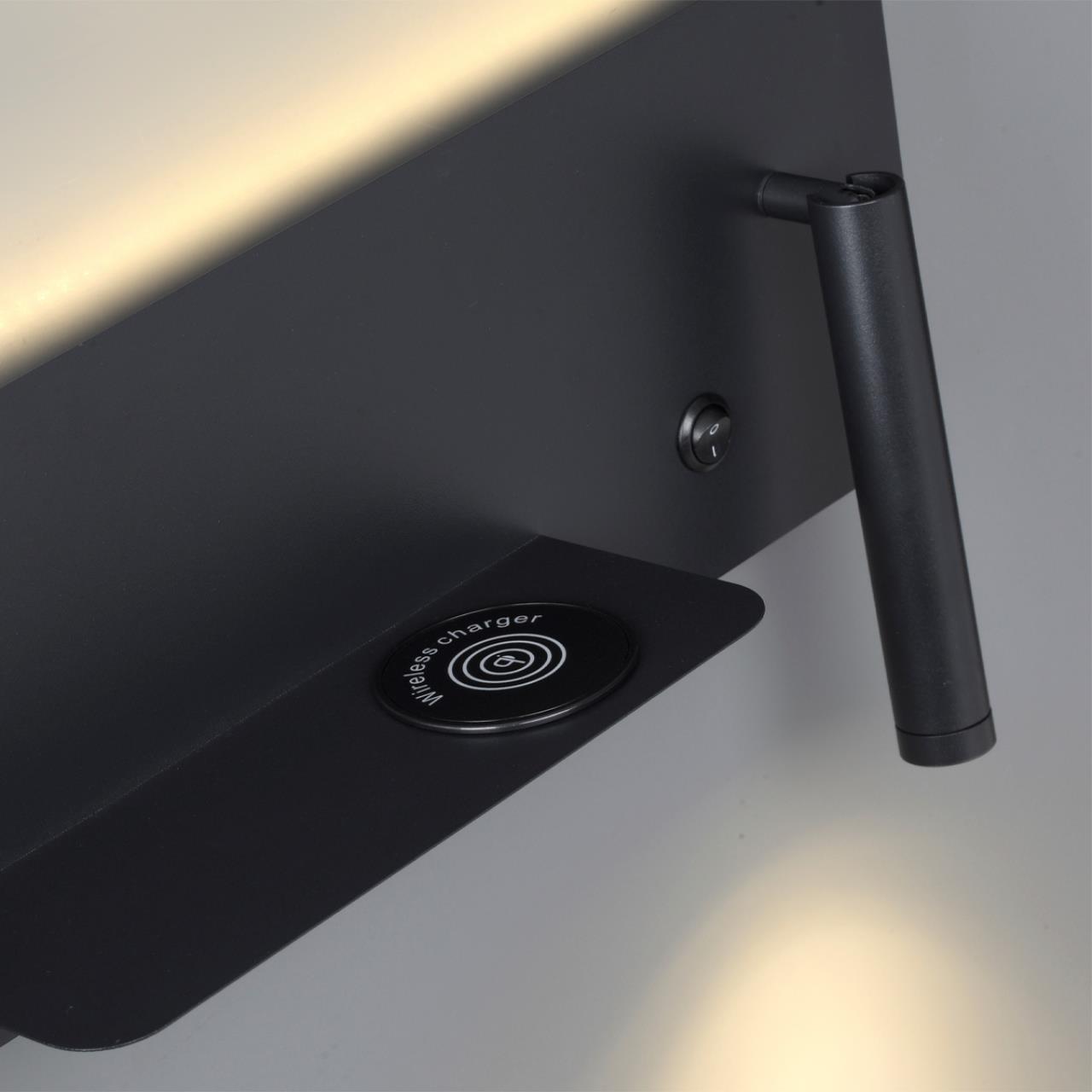 Бра 12,5*60*17,9 см, LED 10W*3000 К, Lumion Cosi черный, 5683/10WL