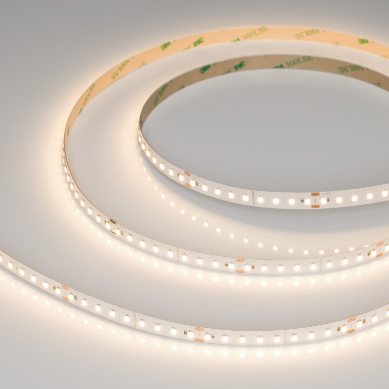 Лента UL-A126-10mm 24V Warm3000 (8 W/m, IP20, 5m) (Arlight, высок.эфф.165 лм/Вт) 044497. Цена указана за 5 метров. Продается кратно 5 метрам.