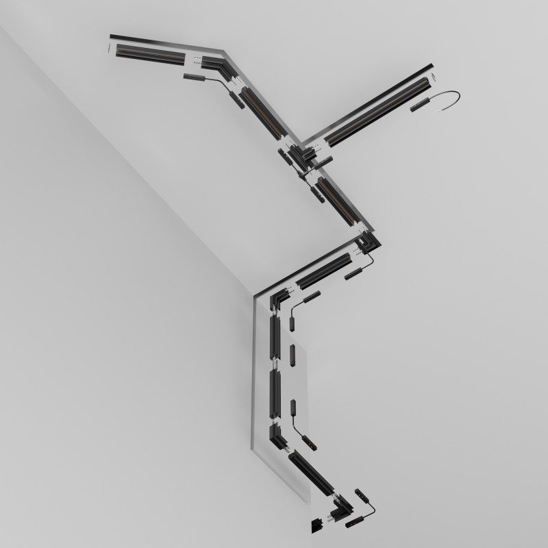 Шинопровод 100 см встраиваемый Maytoni Technical Magnetic track system Exility TRX034-421B черный IP 20