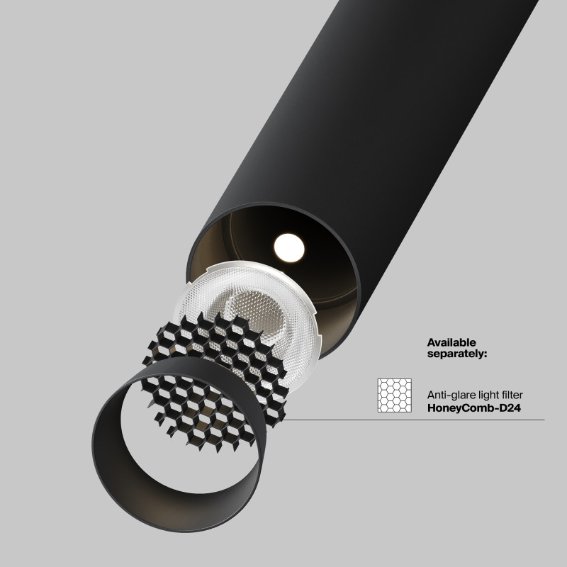 Светильник на шине 3*3*25,5 см, LED, 6W, 3000К, Maytoni Technical Focus T TR141-2-6W3K-M-B черный