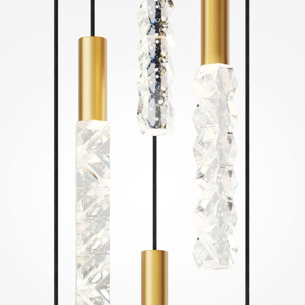 Подвесной светильник 35 см, 17W, 3000K, Maytoni Selemo MOD328PL-L18BS3K, латунь