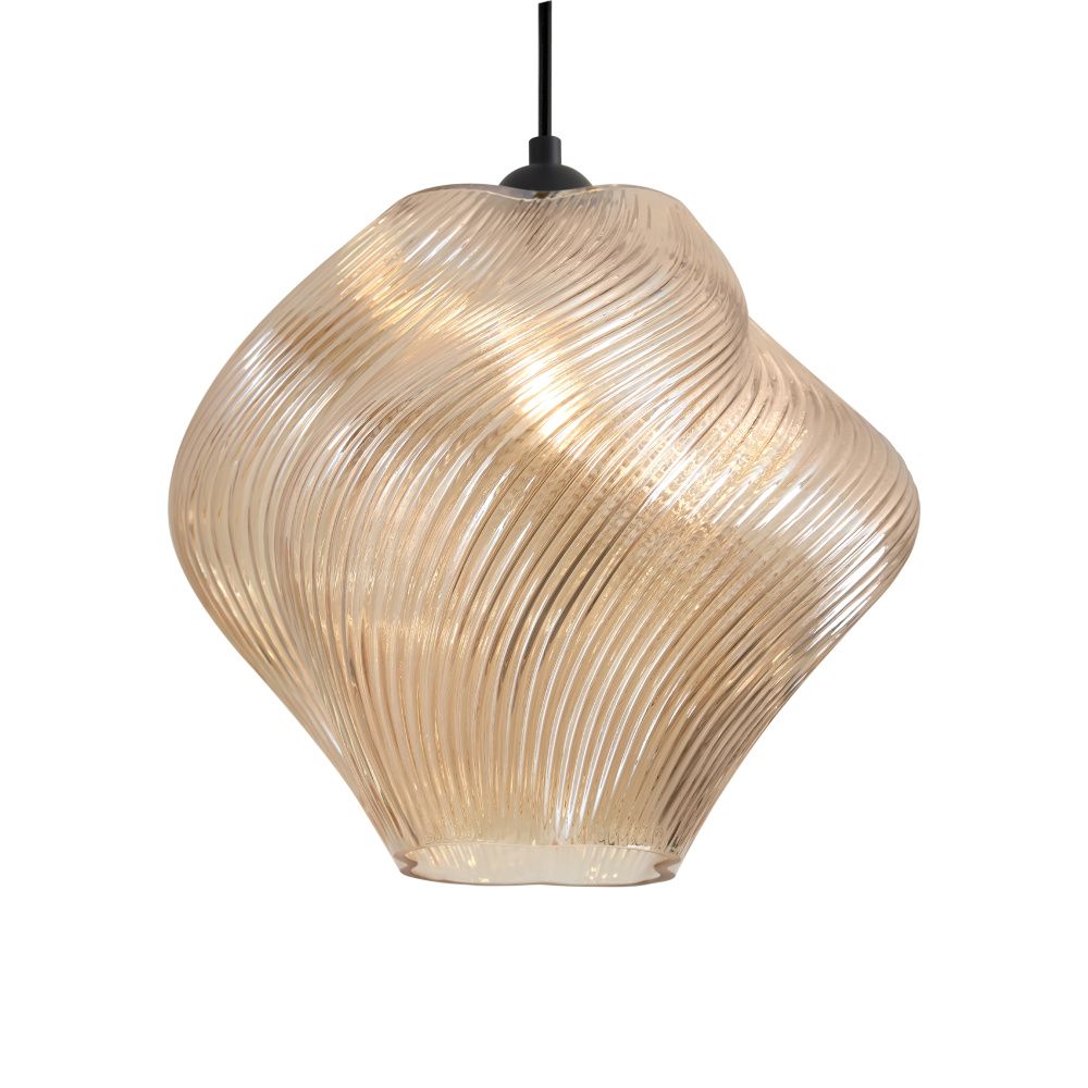 Подвесной светильник 35-130 см, 1*E27*60W Freya Shiny FR5548PL-01AM, Янтарный