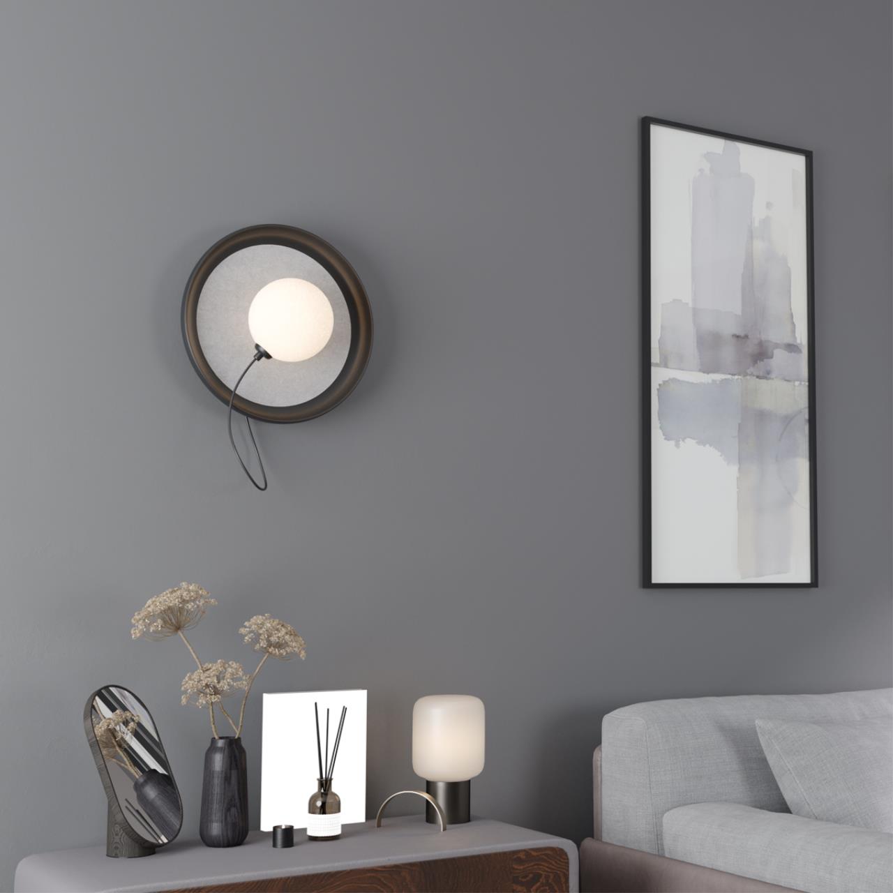 Светильник подвесной светодиодный, длина провода 2м 17,6*17,6*200 см, 2*LED*12W вниз + 5W вверх 3000K Novotech Turn 359396 черный