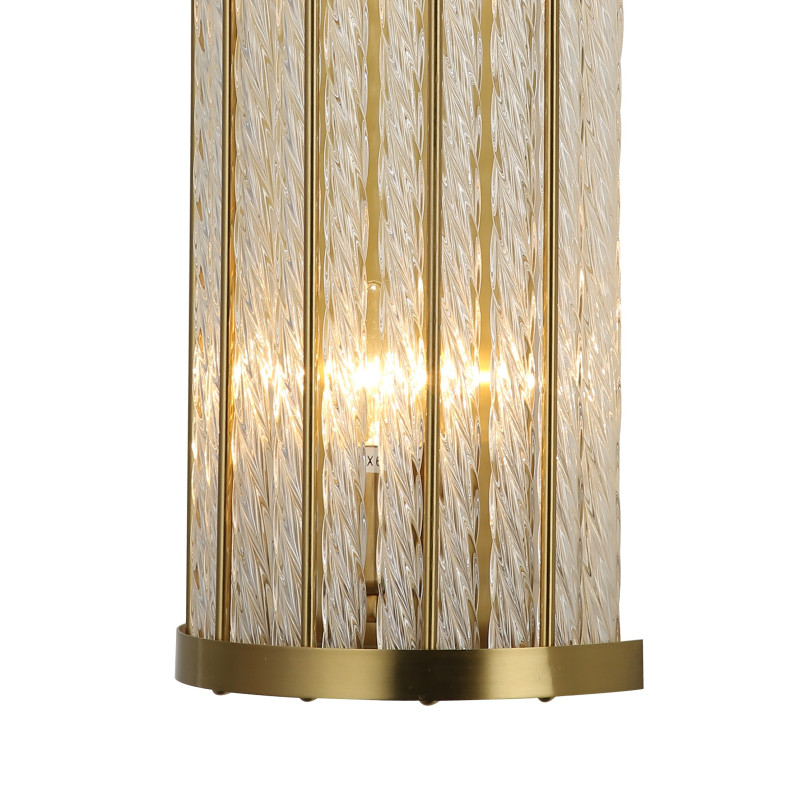 Бра Favourite Orion 2908-2W, D105*W200*H450, каркас медного цвета, плафон из стеклянных закрученных трубочек