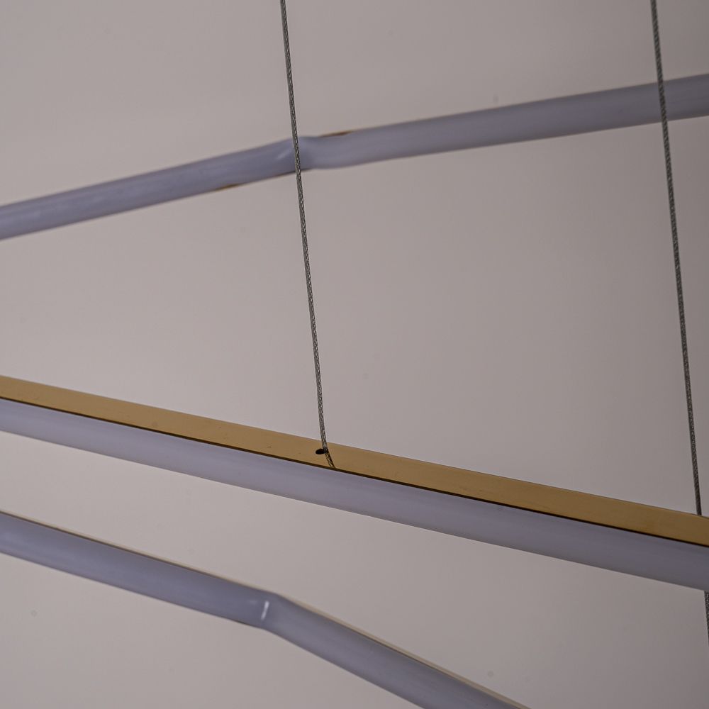 Подвесная люстра Vesanto Cameron Design House D100+120+150 **200 см, 3*LED*77W, 4000K, ImperiumLoft 40.2477, Золотистый