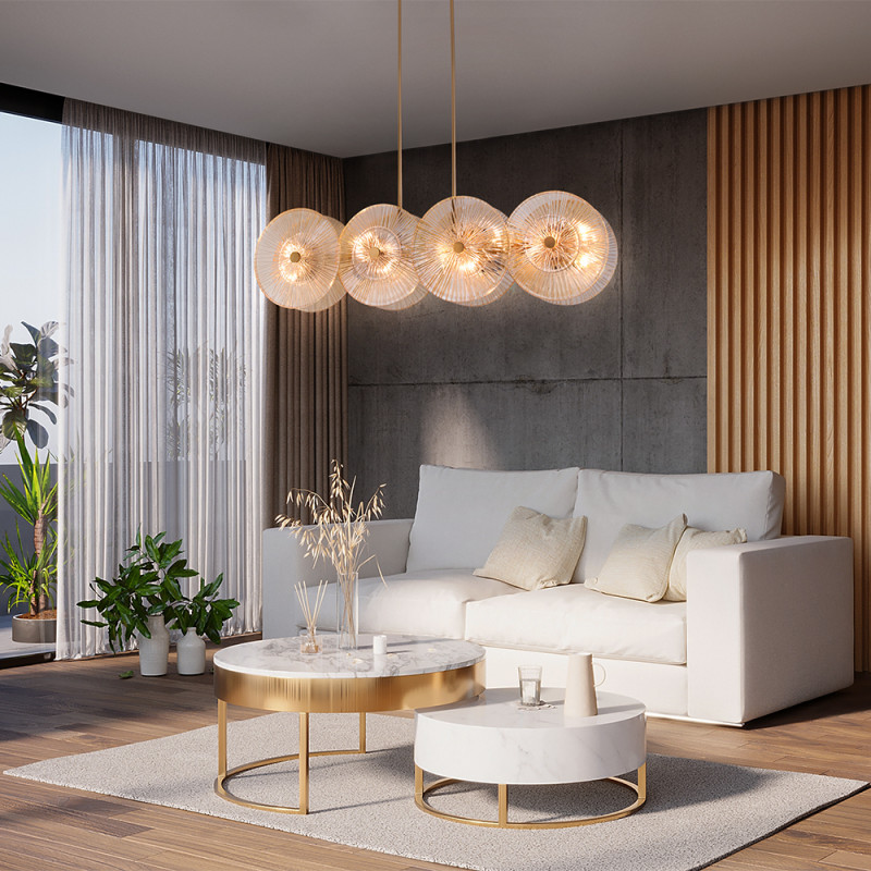 Светильник 101 см, Maytoni Aster MOD007PL-08G1, золото