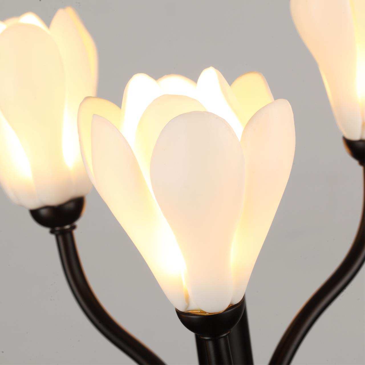 Настольная лампа 6*G4 LED*5W Odeon Light Gardi 5090/6T, черный матовый
