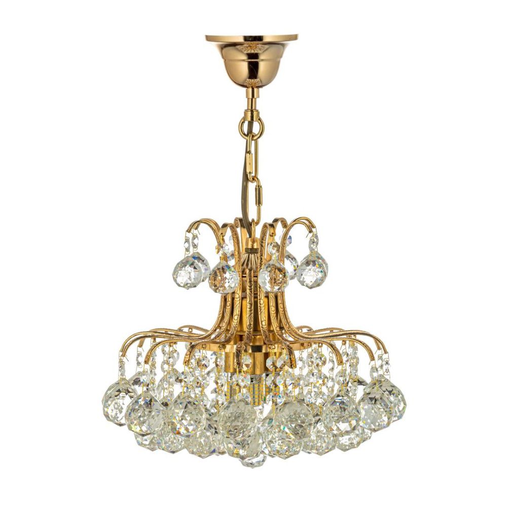 Люстра подвесная *30*30 см, 4*G9*40W, Arti Lampadari Alanno Alanno E 1.5.30.100 GB, Золото с чернением