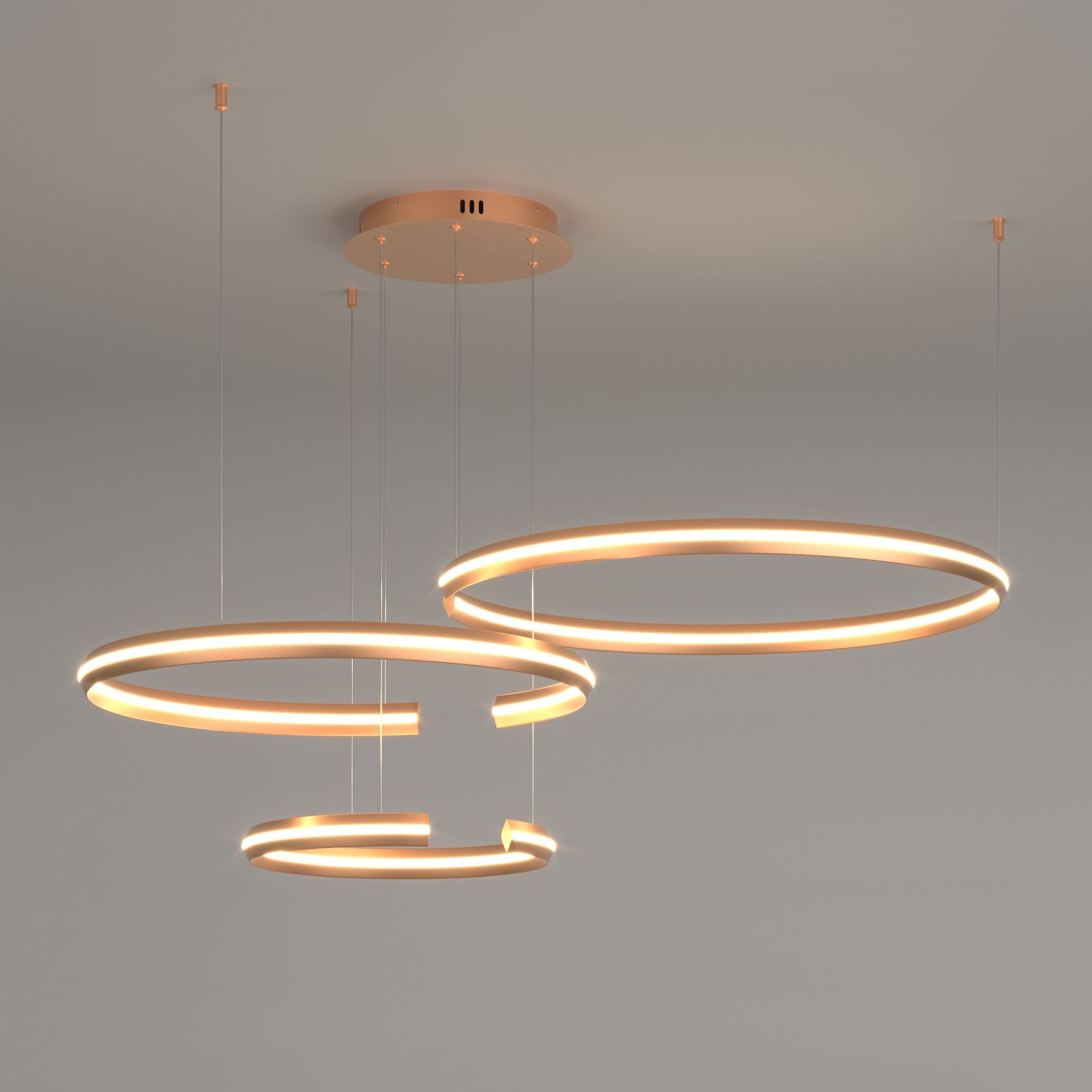 Светильник 110*88*90 см, *LED, 160W, 4200 Eurosvet Gap 90180/3, золото