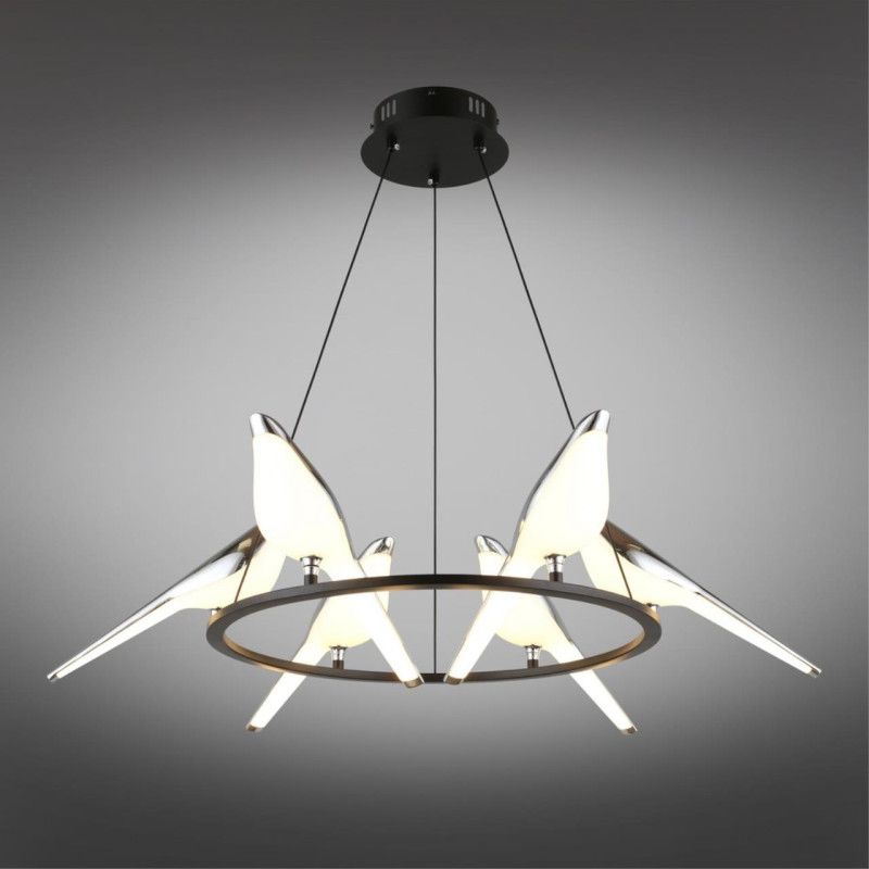 Детская люстра 65*60-300 см, 1*LED, 60W, 3000K, Aployt Astor APL.822.13.60, хром