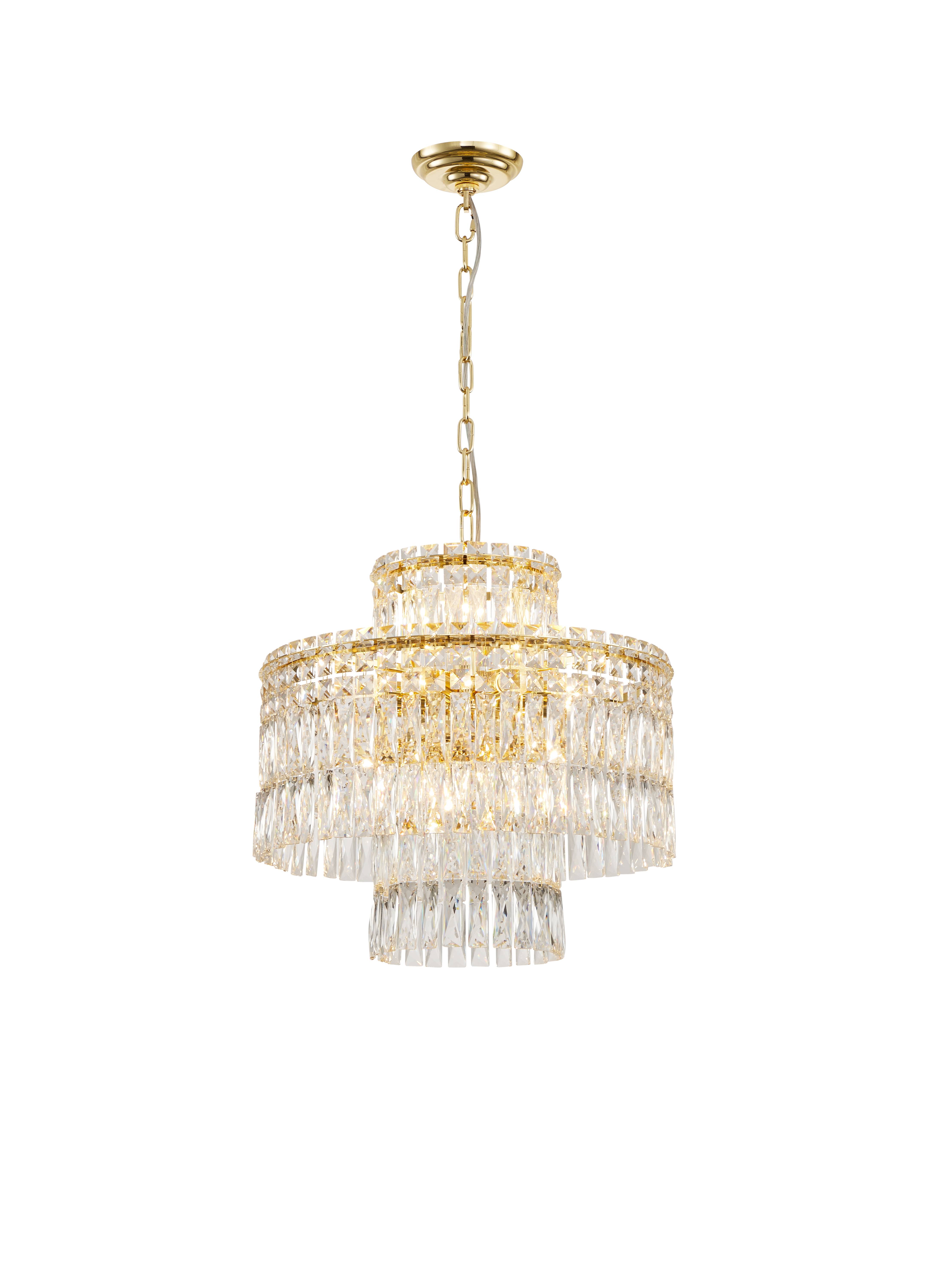 Люстра 500*460, 12*E14, 40W NewRgy Cristallo M32-ф500*H460 H GOLD, H GOLD