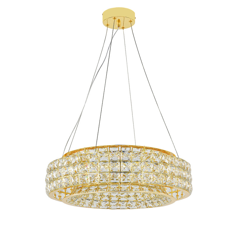 Подвесная люстра 50 см, 103W, 3000-6000K, Indigo Valore 12044/A/1P Gold V000098L, золото, 12044/A/1P Gold