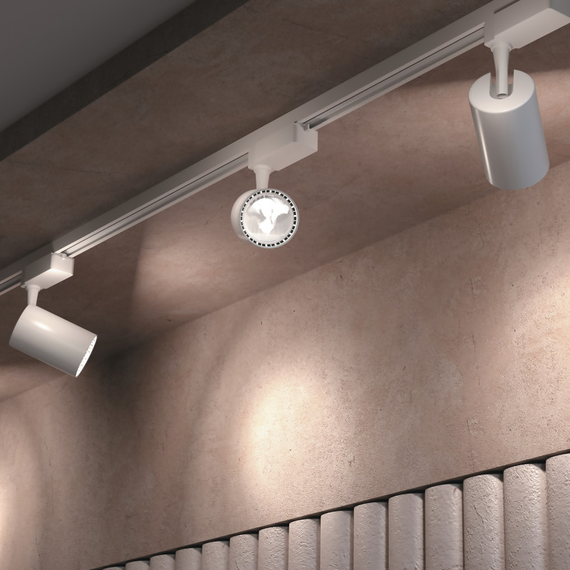 Трековый светильник Maytoni Track TR003-1-30W4K-W, белый, LED, 30W, 4000K, 2400Lm