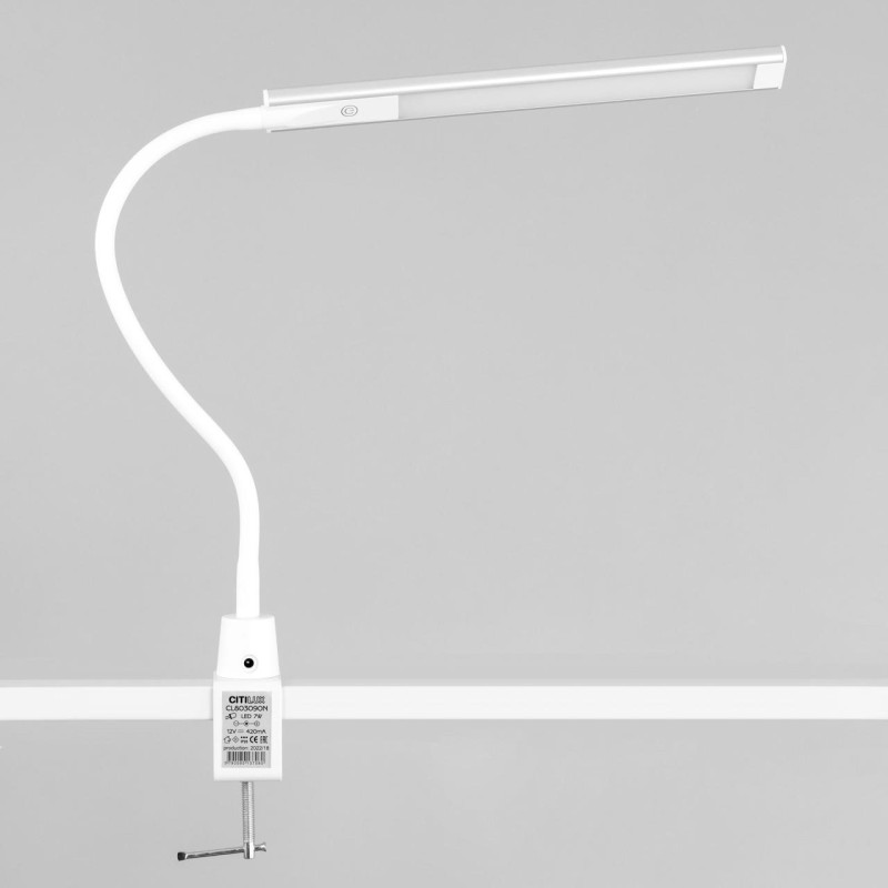 Белая лампа на струбцине Citilux CL803090N Рио