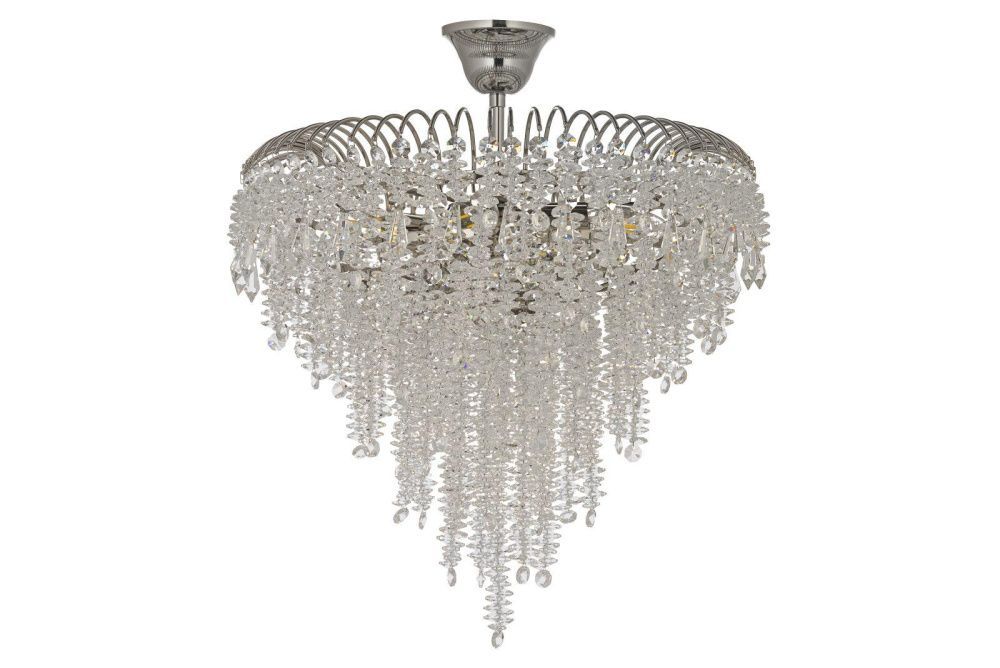 Люстра потолочная *60*33 см, 10*E14*40W, Arti Lampadari Imperia Imperia E 1.2.60.106 N, никель