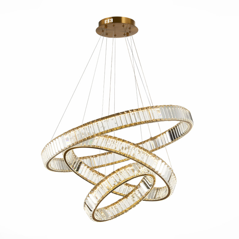 Люстра подвесная 82 см, 122W 4000K ST LUCE TIVOLI SL1622.303.03 Латунь